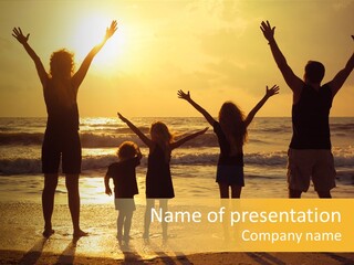 Freedom Happy Father PowerPoint Template