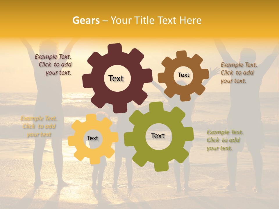 Freedom Happy Father PowerPoint Template