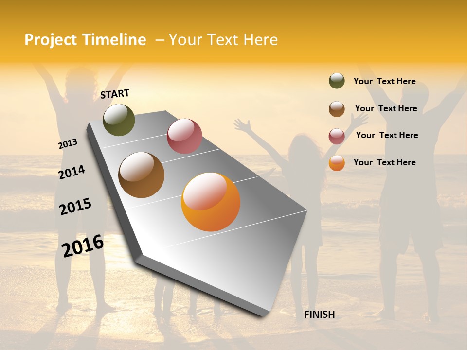 Freedom Happy Father PowerPoint Template
