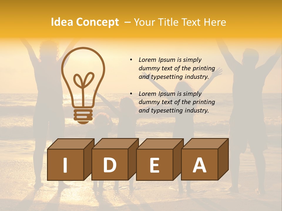 Freedom Happy Father PowerPoint Template