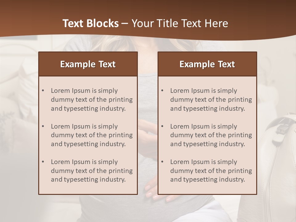 Bag Time Feeling PowerPoint Template