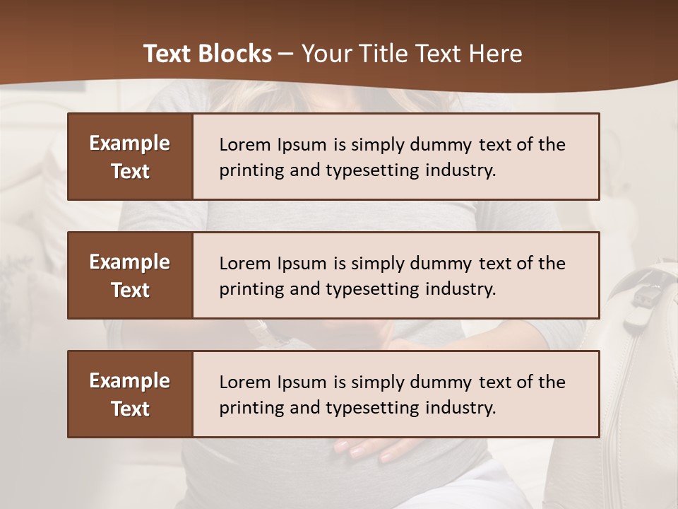 Bag Time Feeling PowerPoint Template