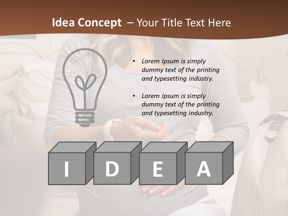 Bag Time Feeling PowerPoint Template