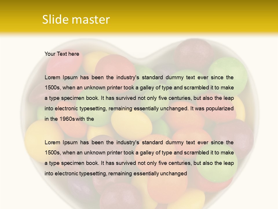 Candy Skittles Rainbow PowerPoint Template