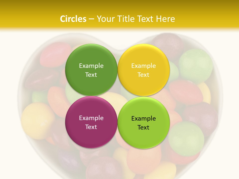 Candy Skittles Rainbow PowerPoint Template