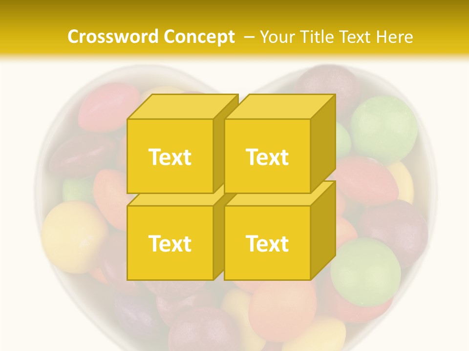 Candy Skittles Rainbow PowerPoint Template