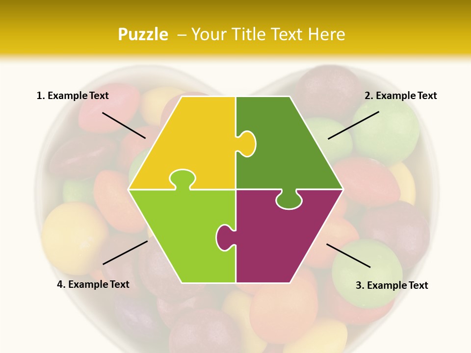 Candy Skittles Rainbow PowerPoint Template