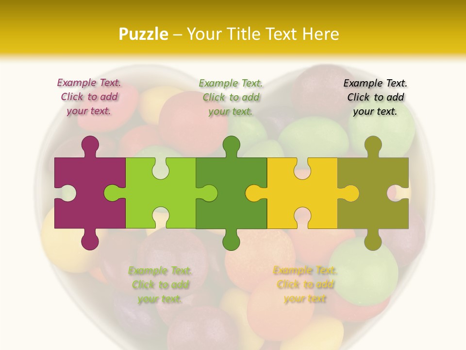 Candy Skittles Rainbow PowerPoint Template