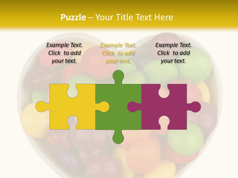 Candy Skittles Rainbow PowerPoint Template