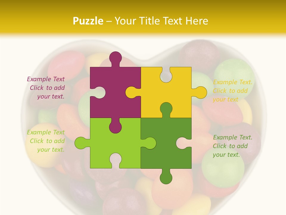 Candy Skittles Rainbow PowerPoint Template