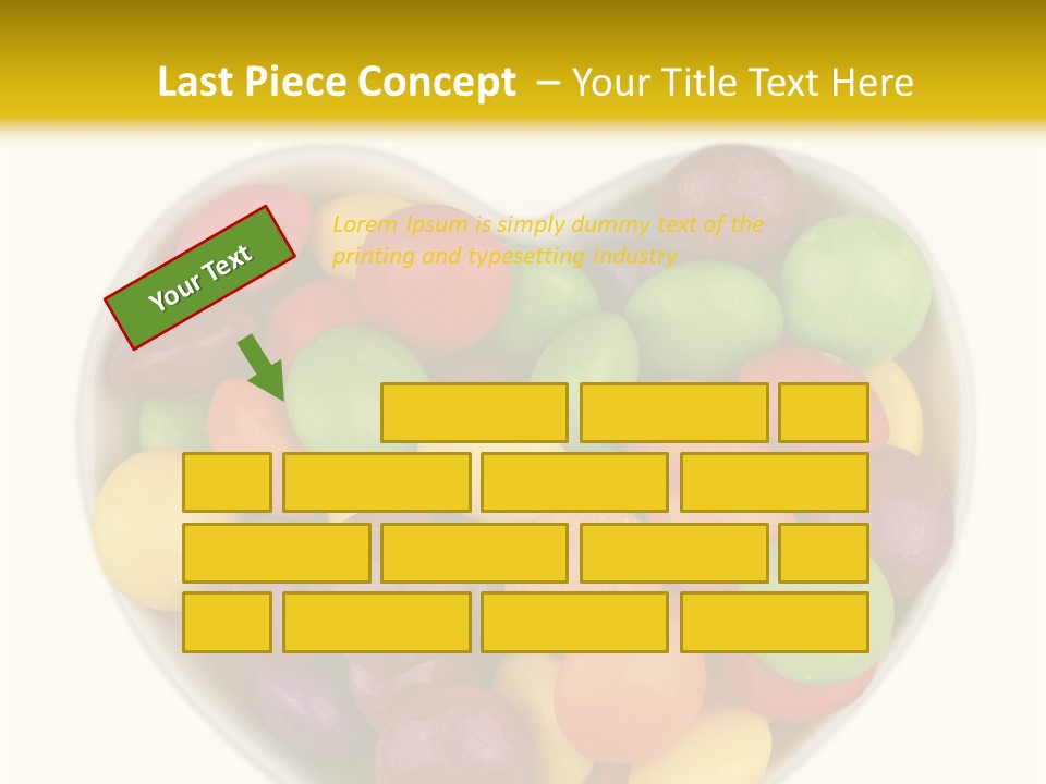 Candy Skittles Rainbow PowerPoint Template