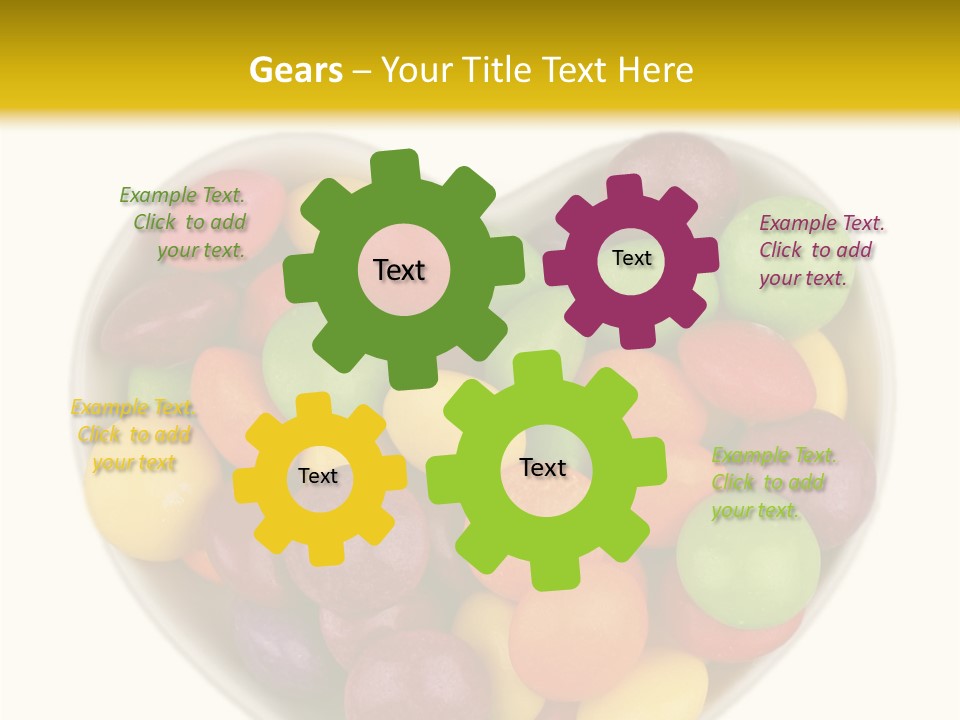 Candy Skittles Rainbow PowerPoint Template