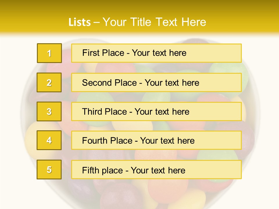 Candy Skittles Rainbow PowerPoint Template