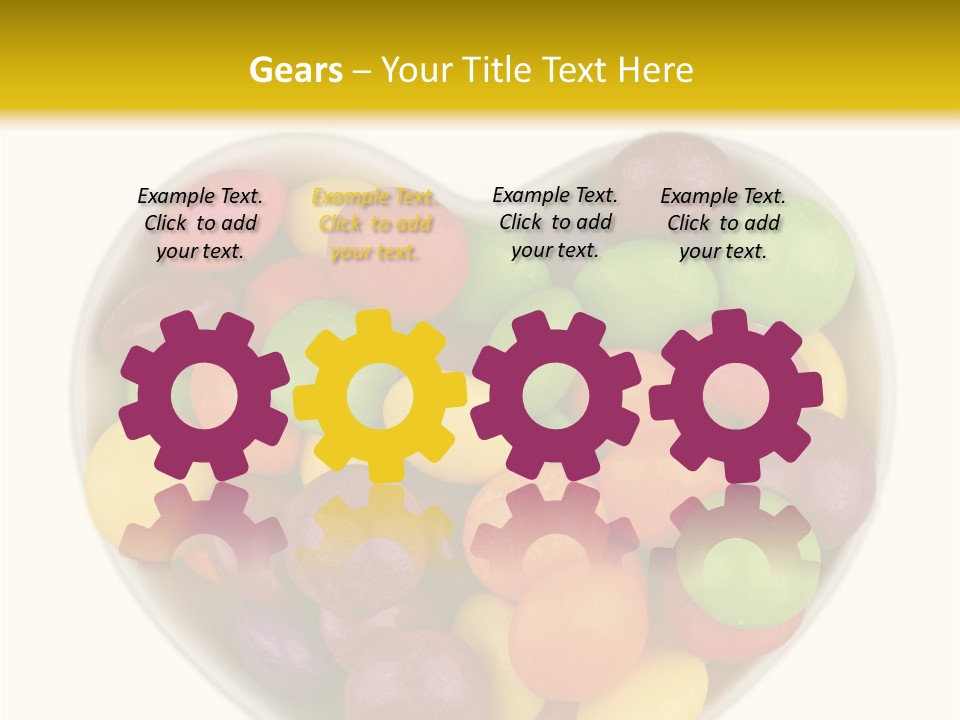 Candy Skittles Rainbow PowerPoint Template