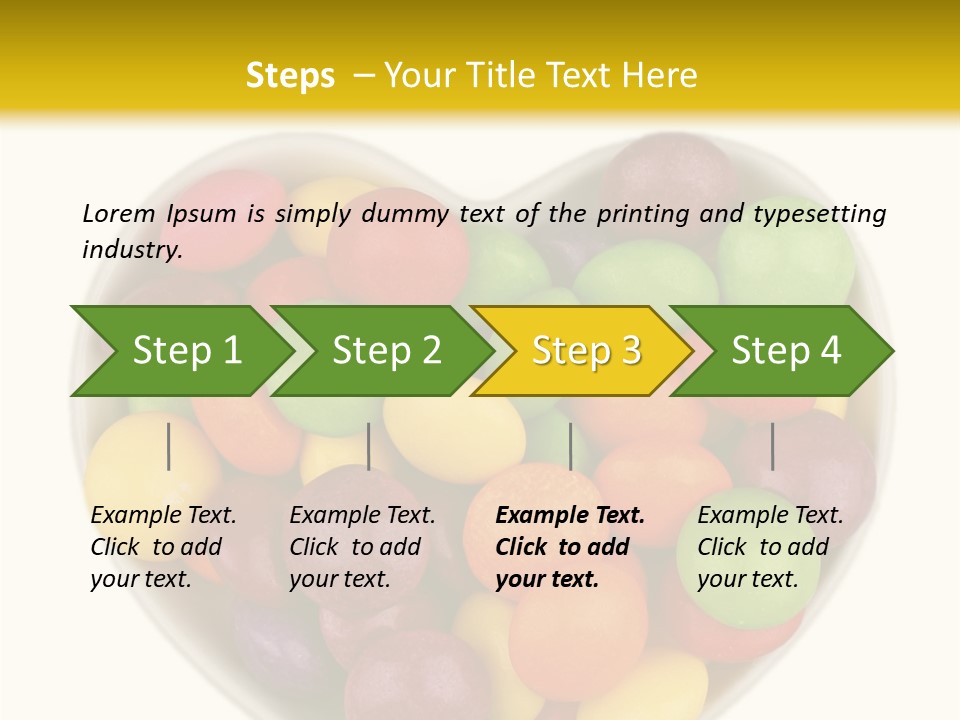 Candy Skittles Rainbow PowerPoint Template