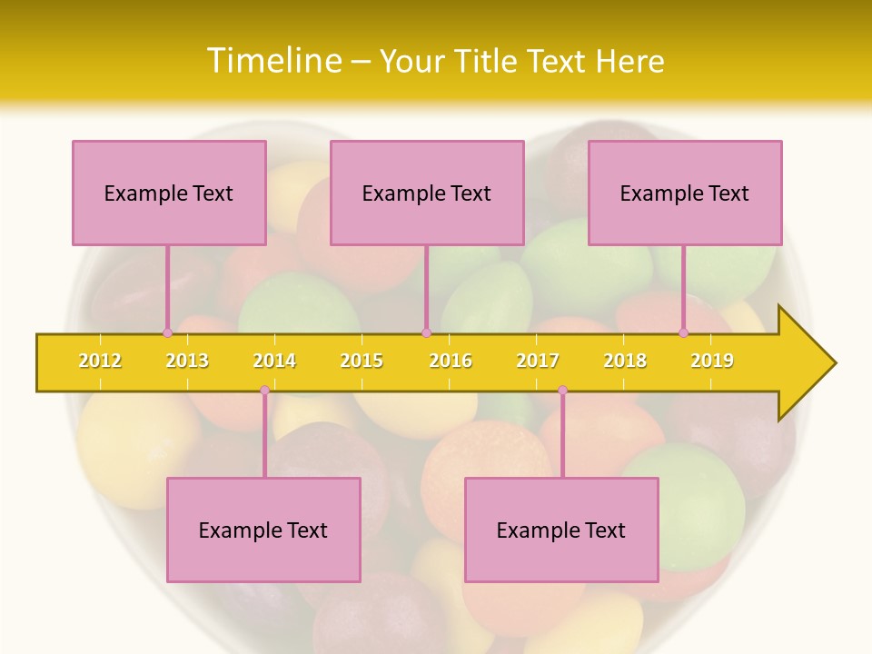 Candy Skittles Rainbow PowerPoint Template