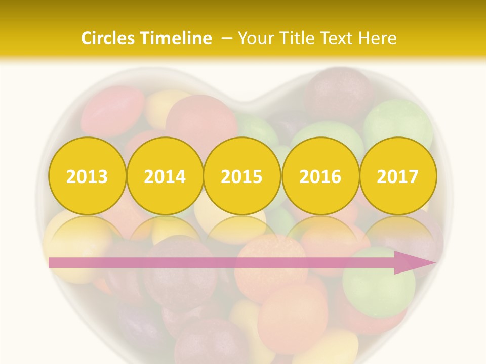 Candy Skittles Rainbow PowerPoint Template