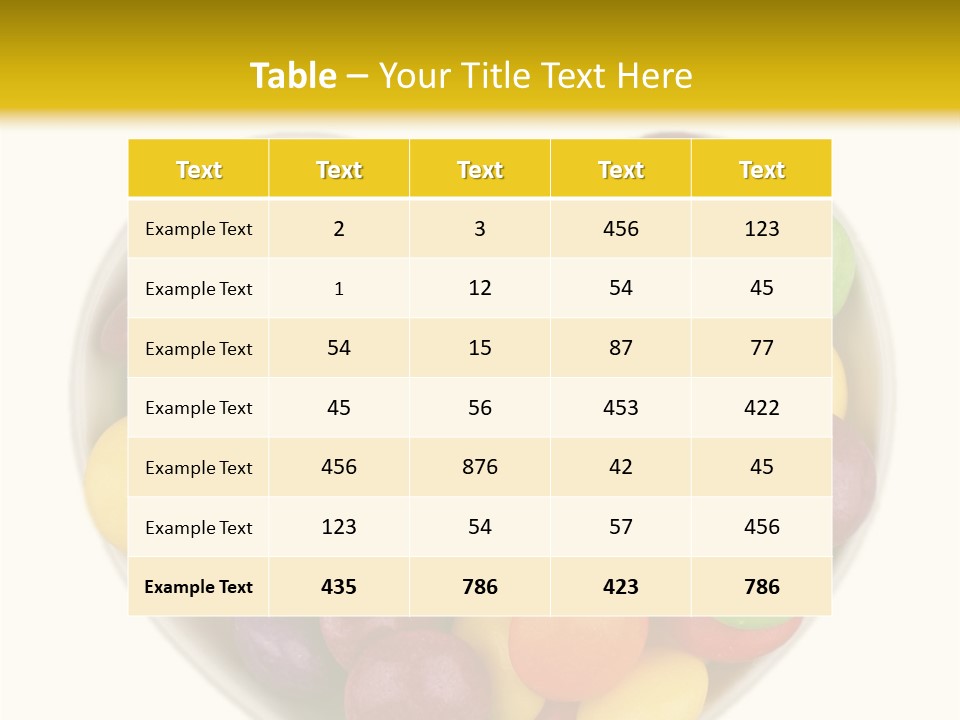 Candy Skittles Rainbow PowerPoint Template