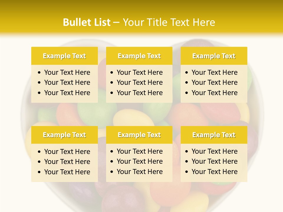 Candy Skittles Rainbow PowerPoint Template
