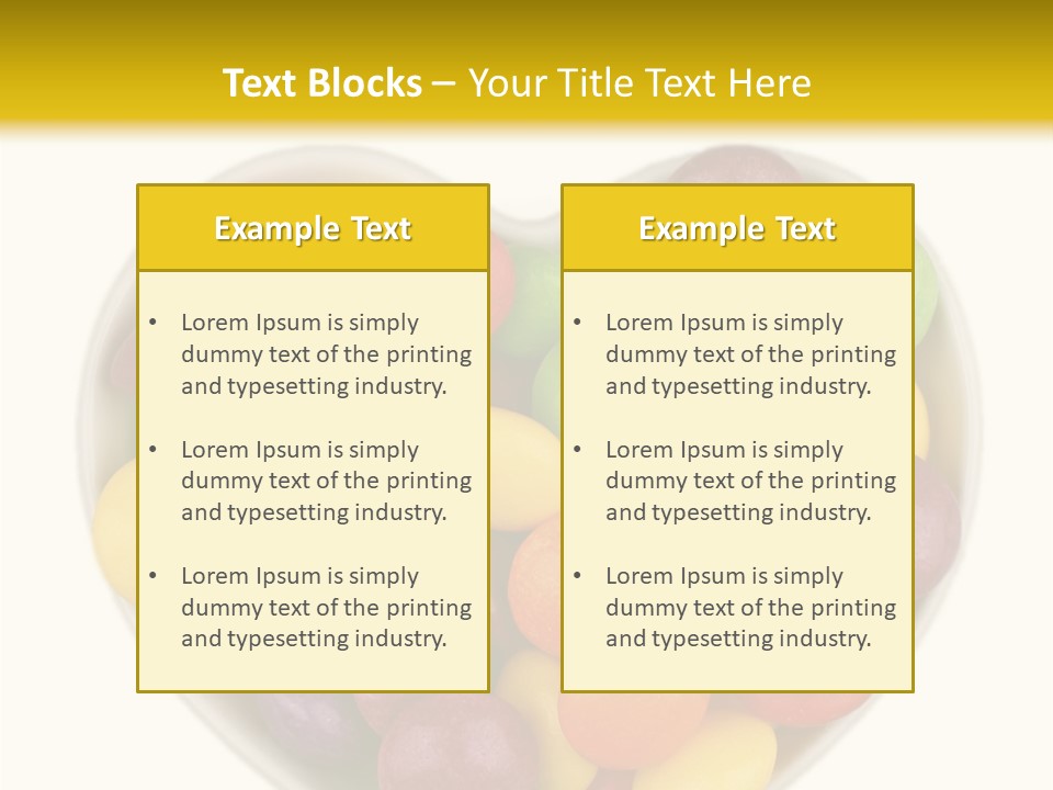 Candy Skittles Rainbow PowerPoint Template