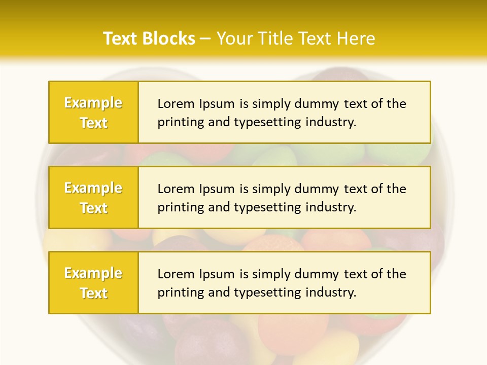 Candy Skittles Rainbow PowerPoint Template