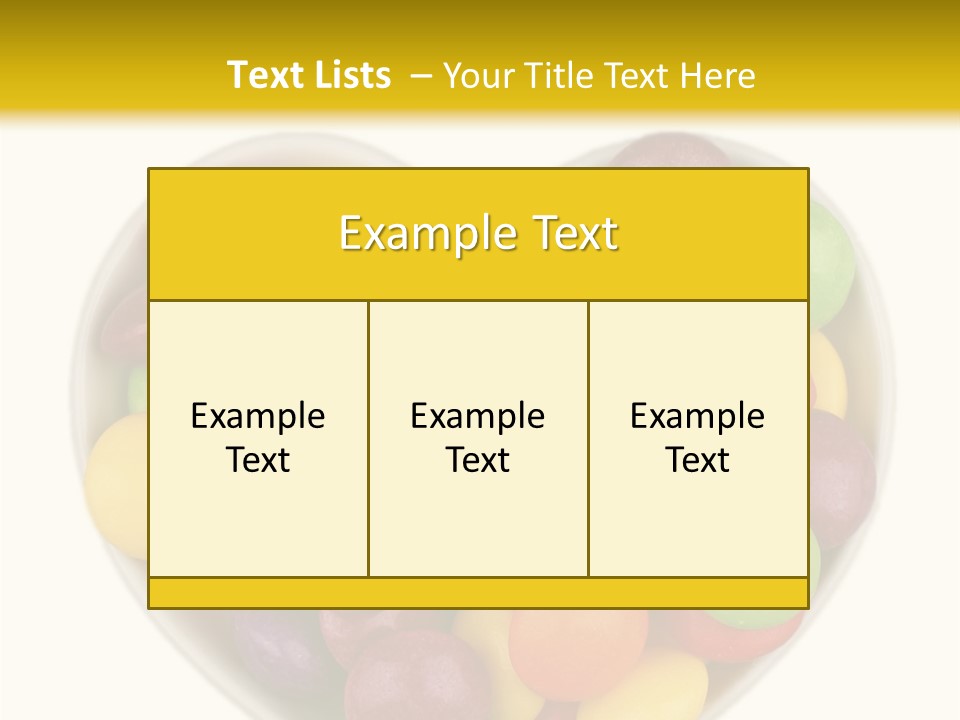 Candy Skittles Rainbow PowerPoint Template