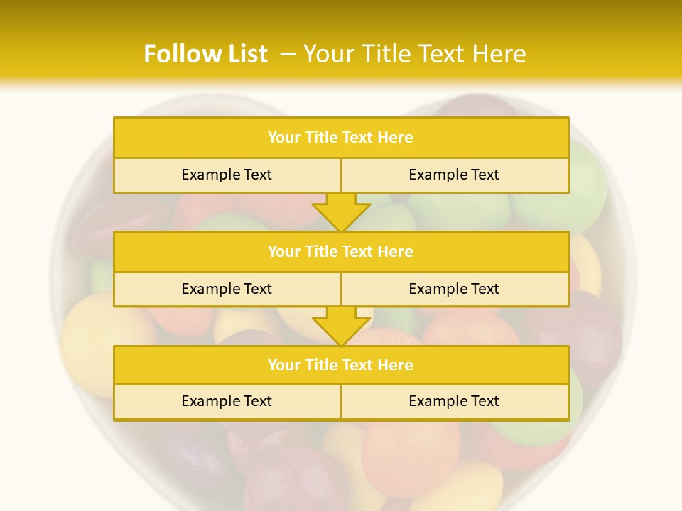 Candy Skittles Rainbow PowerPoint Template