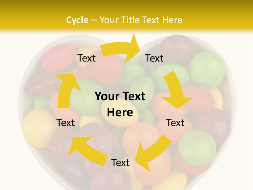 Candy Skittles Rainbow PowerPoint Template