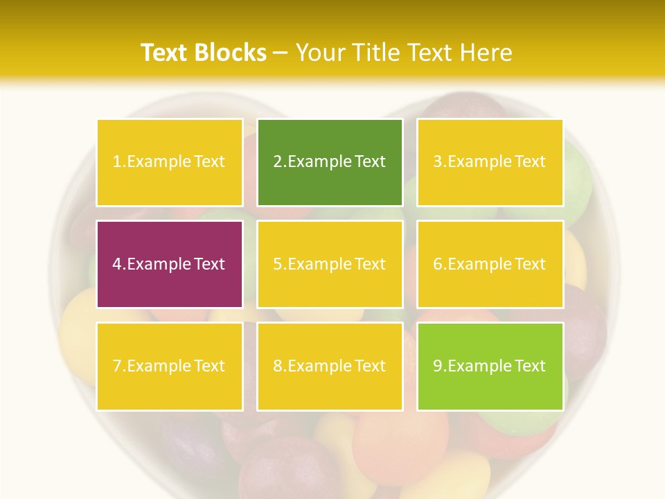 Candy Skittles Rainbow PowerPoint Template