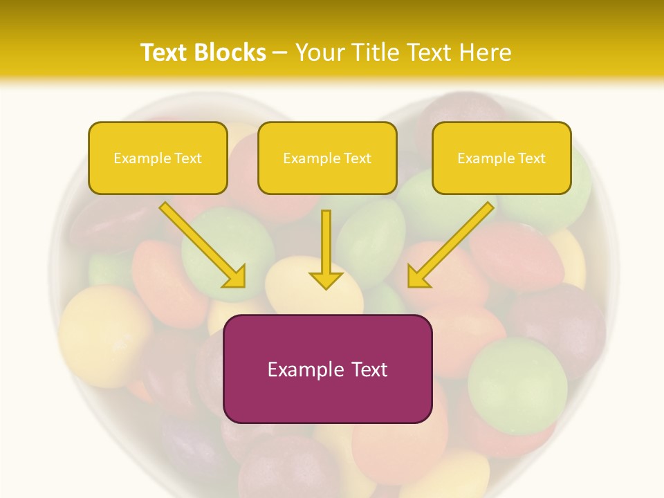 Candy Skittles Rainbow PowerPoint Template