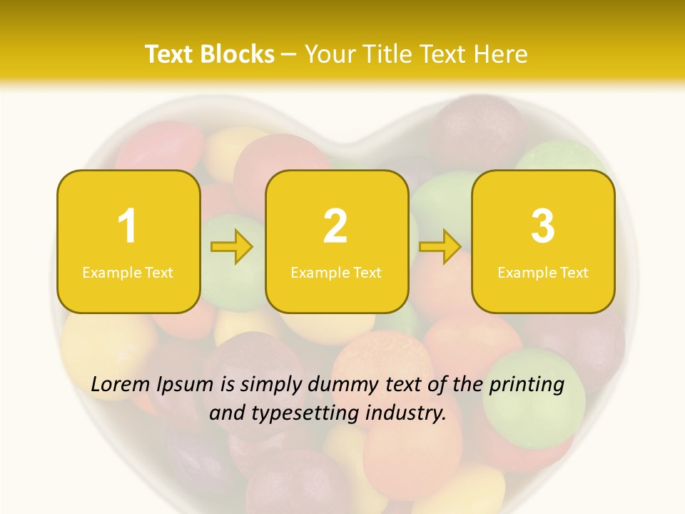 Candy Skittles Rainbow PowerPoint Template