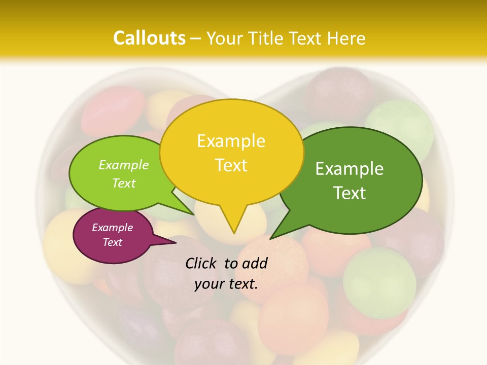 Candy Skittles Rainbow PowerPoint Template