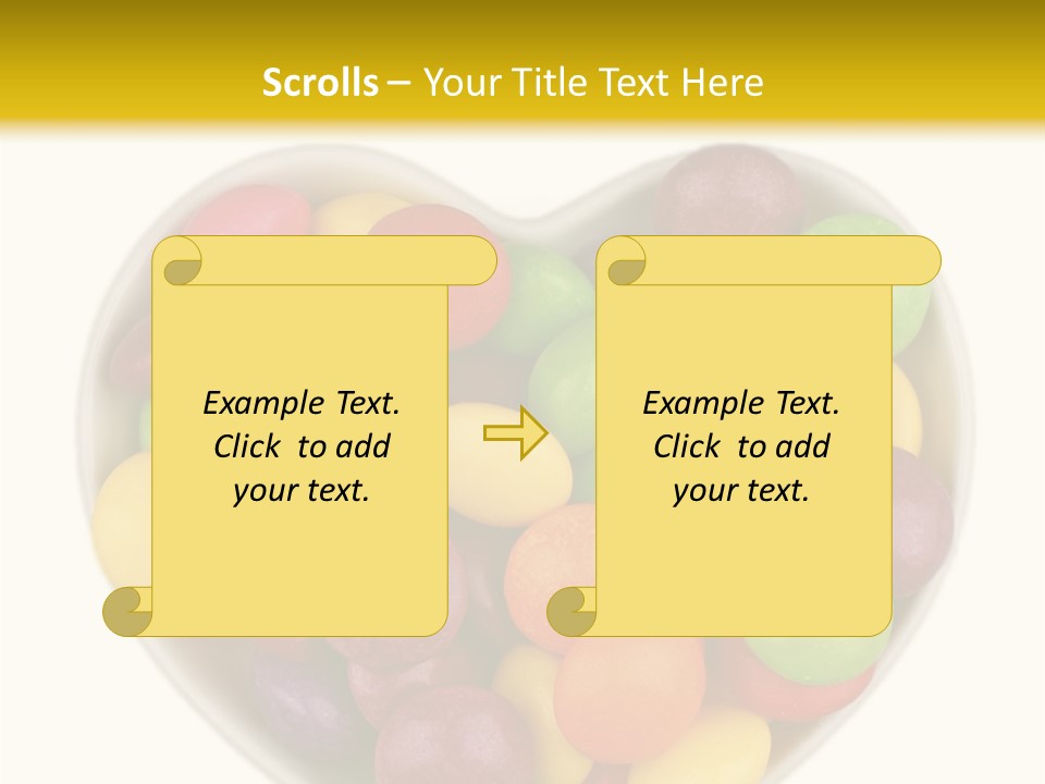 Candy Skittles Rainbow PowerPoint Template