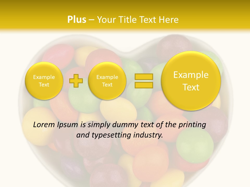 Candy Skittles Rainbow PowerPoint Template