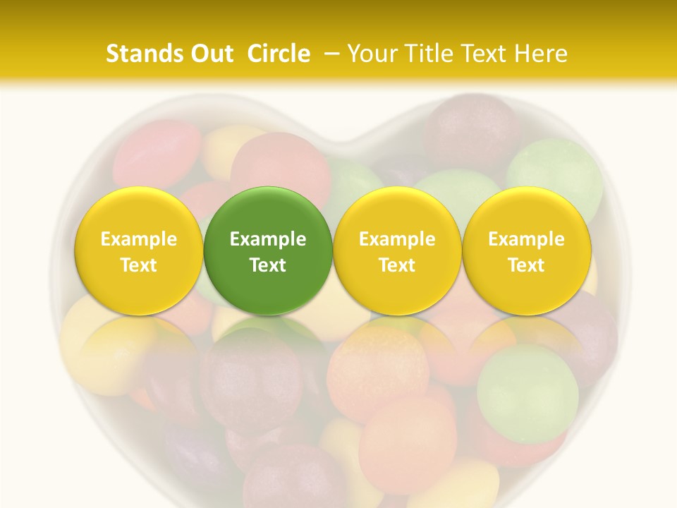 Candy Skittles Rainbow PowerPoint Template