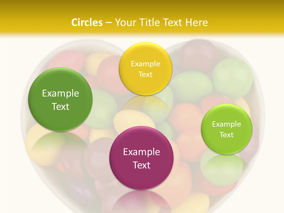 Candy Skittles Rainbow PowerPoint Template