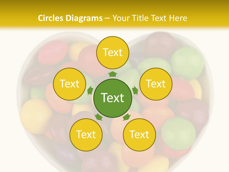 Candy Skittles Rainbow PowerPoint Template