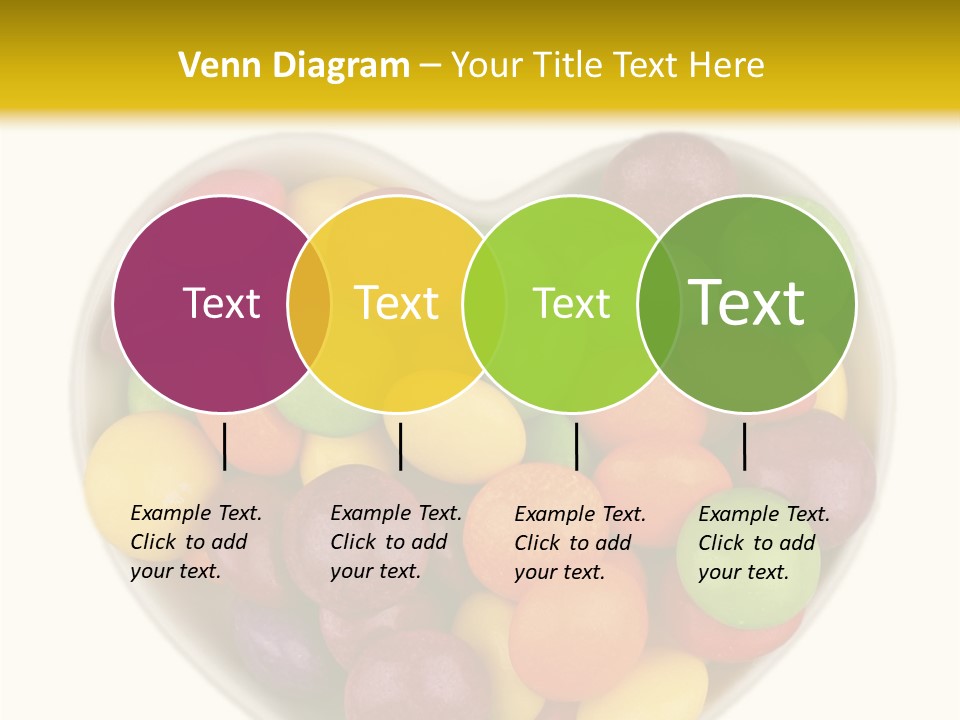 Candy Skittles Rainbow PowerPoint Template