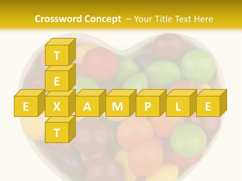 Candy Skittles Rainbow PowerPoint Template