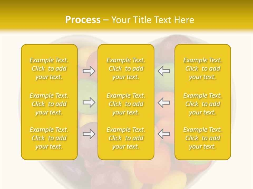 Candy Skittles Rainbow PowerPoint Template