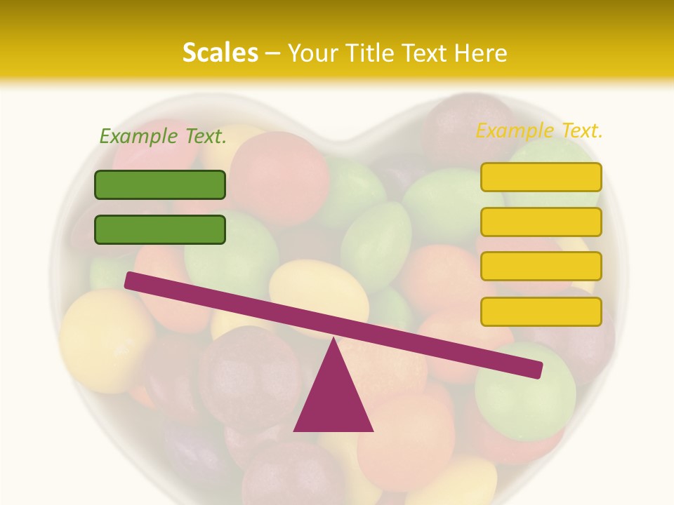 Candy Skittles Rainbow PowerPoint Template