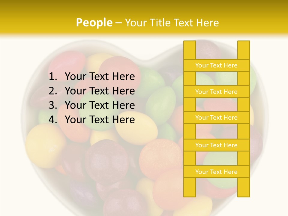 Candy Skittles Rainbow PowerPoint Template