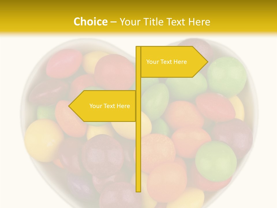 Candy Skittles Rainbow PowerPoint Template