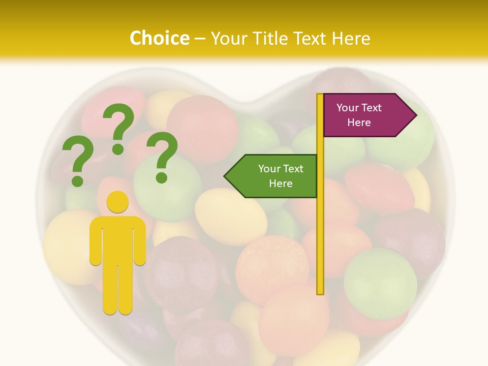 Candy Skittles Rainbow PowerPoint Template