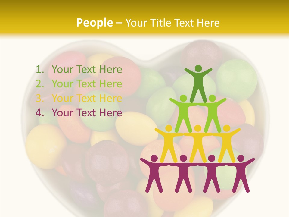 Candy Skittles Rainbow PowerPoint Template