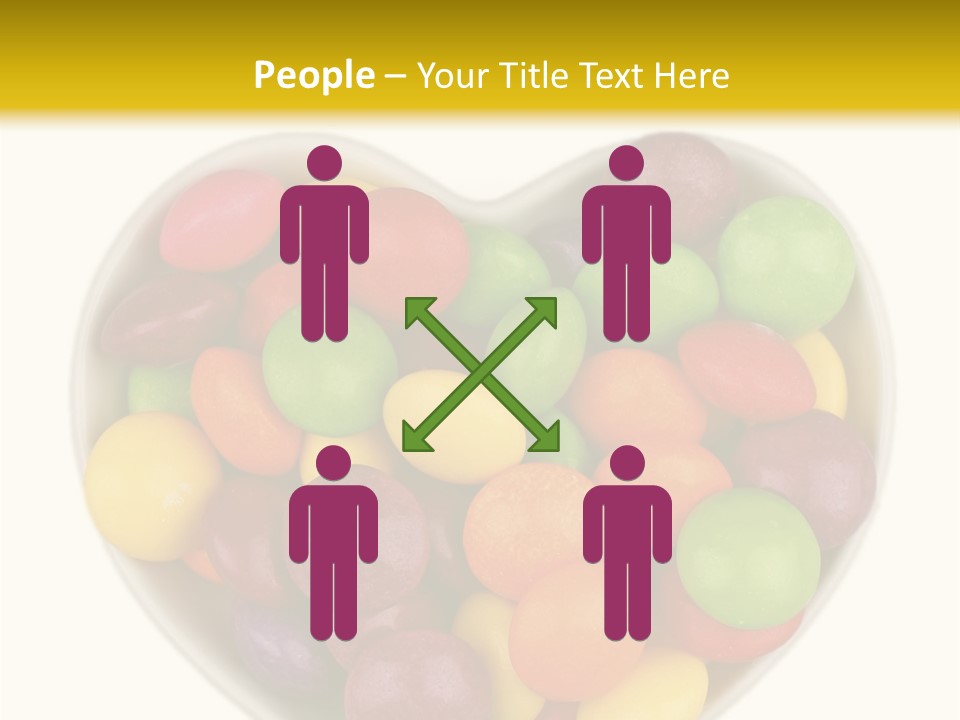 Candy Skittles Rainbow PowerPoint Template