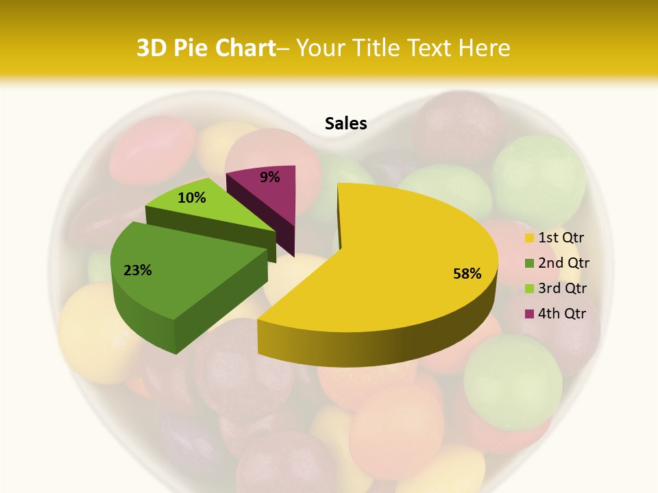 Candy Skittles Rainbow PowerPoint Template