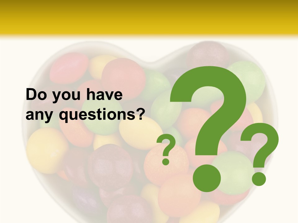 Candy Skittles Rainbow PowerPoint Template