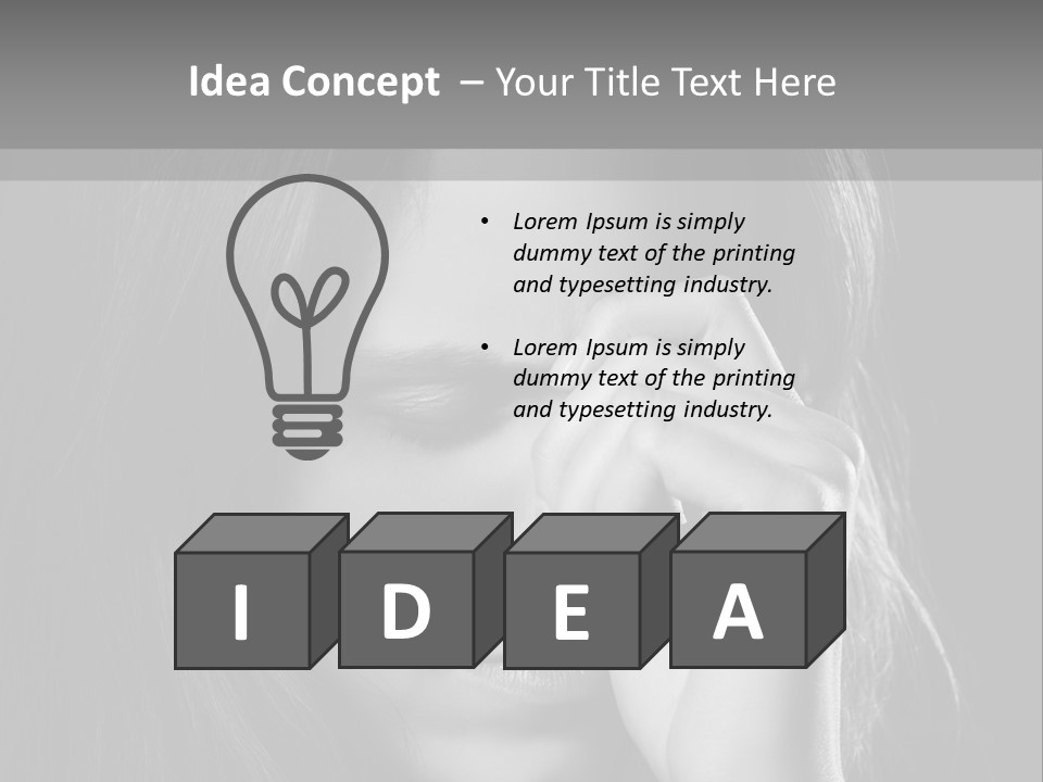 Thinking Background Seriously PowerPoint Template