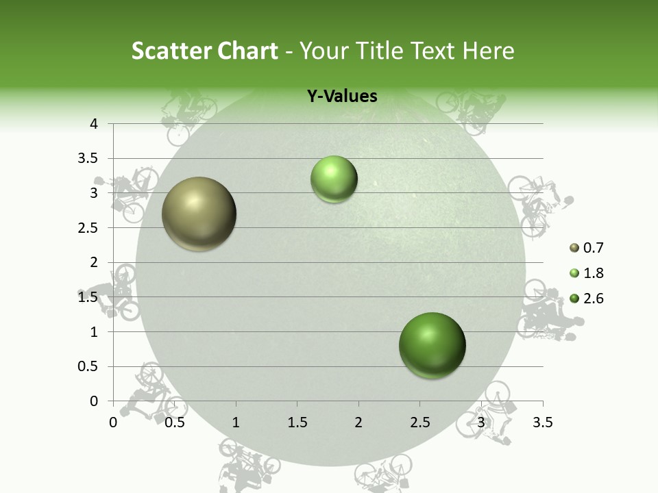 People Relaxing Bicycle PowerPoint Template